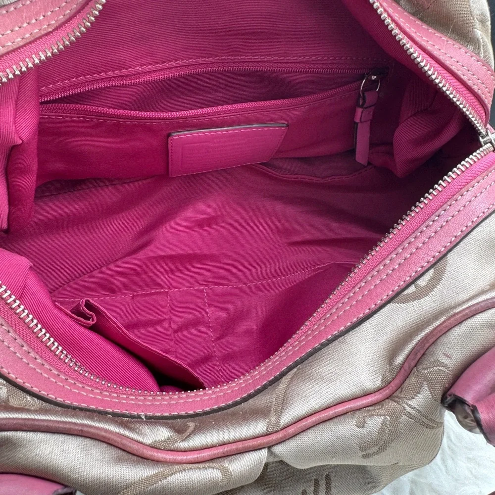 Coach Cream and Pink Satchel with Textured Pattern
Purse - Picture 8 of 9